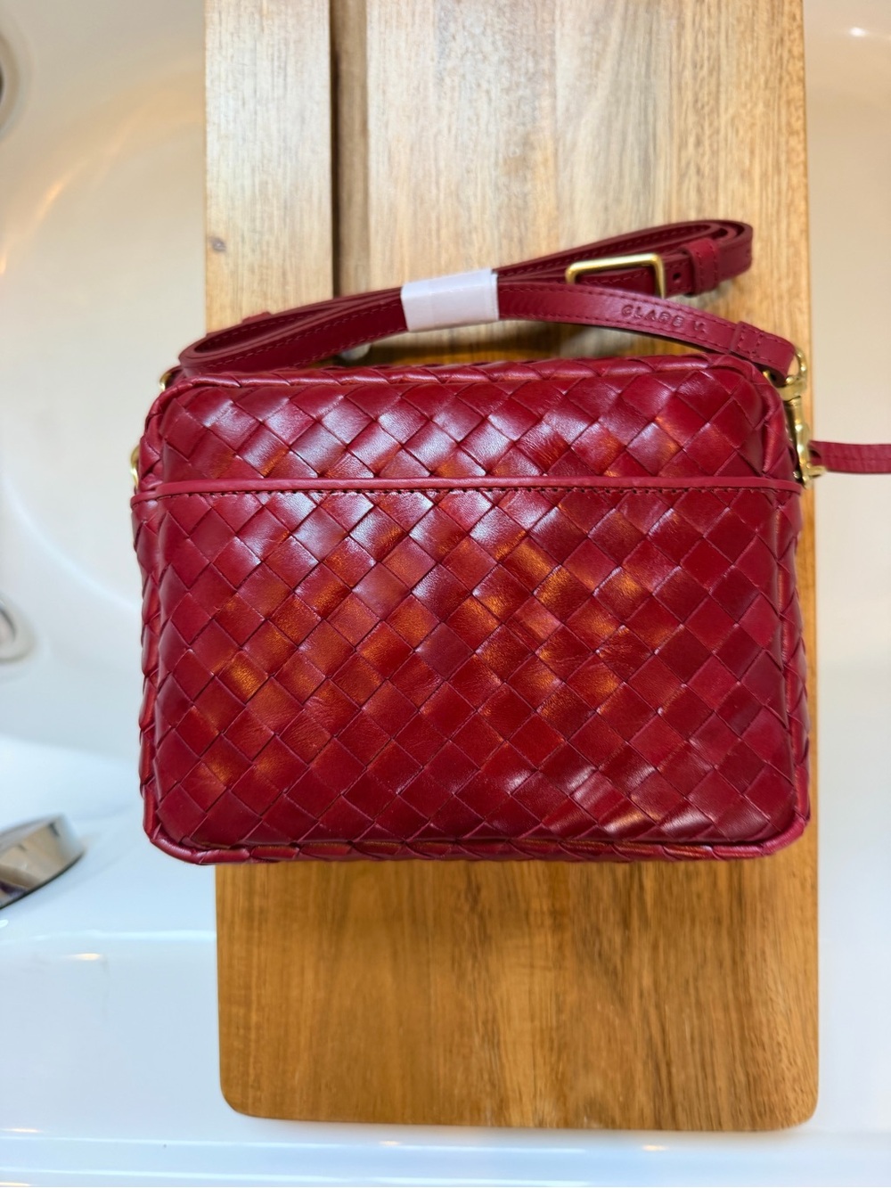Clare V Midi Sac W/Pocket NWT
Garnet Diagonal Woven